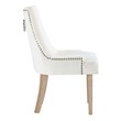 velour dining chairs Modway Furniture Dining Chairs Ivory