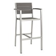 outdoor dining furniture near me Modway Furniture Bar and Dining Silver Gray
