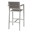 outdoor dining furniture near me Modway Furniture Bar and Dining Silver Gray