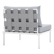 outdoor patio lounge chairs Modway Furniture Sofa Sectionals White Gray