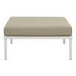 armed storage ottoman bench Modway Furniture Sofa Sectionals White Beige