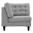 leather sofa with left chaise Modway Furniture Living Room Sets Light Gray