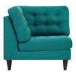 right facing leather sectional Modway Furniture Living Room Sets Teal