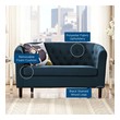 loveseat green Modway Furniture Sofas and Armchairs Azure