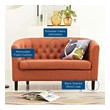 l sofa sectional Modway Furniture Sofas and Armchairs Orange