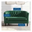 navy couch with chaise Modway Furniture Sofas and Armchairs Emerald