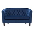 brown and black sofa Modway Furniture Sofas and Armchairs Navy