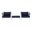 white and gray outdoor furniture Modway Furniture Sofa Sectionals White Navy