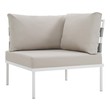 wicker corner sofa Modway Furniture Sofa Sectionals White Beige
