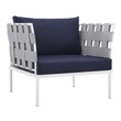 patio conversation pieces Modway Furniture Sofa Sectionals White Navy