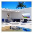 outdoor patio furniture decor Modway Furniture Sofa Sectionals White Navy