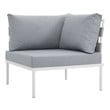 red patio couch Modway Furniture Sofa Sectionals White Gray