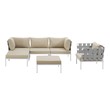outdoor table set near me Modway Furniture Sofa Sectionals White Beige