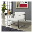 accent chairs with arms for small spaces Modway Furniture Lounge Chairs and Chaises White