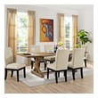 table and 4 chairs set Modway Furniture Bar and Dining Tables Dining Room Tables Brown
