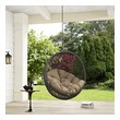 patio set for balcony Modway Furniture Daybeds and Lounges Outdoor Chairs and Stools Gray Mocha