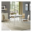 dining set for small apartment Modway Furniture Bar and Dining Tables White
