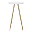 black round high top table Modway Furniture Bar and Dining Tables White