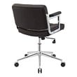 back support chair for home Modway Furniture Office Chairs Brown