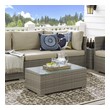 big black coffee table Modway Furniture Bar and Dining Light Gray