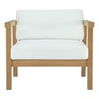 mid century modern leather armchair Modway Furniture Daybeds and Lounges Natural White