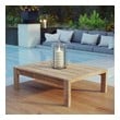 folding wooden coffee table Modway Furniture Bar and Dining Natural