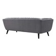 modern velvet sectional Modway Furniture Sofas and Armchairs Gray