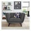 living room arm chairs Modway Furniture Sofas and Armchairs Gray