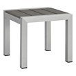 patio sofa aluminum Modway Furniture Daybeds and Lounges Silver Gray