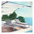 outdoor patio seating area Modway Furniture Daybeds and Lounges Silver Gray