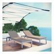 outdoor furniture sectional sofa Modway Furniture Daybeds and Lounges Silver Mocha