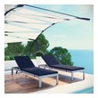 outdoor sofa and loveseat Modway Furniture Daybeds and Lounges Silver Navy