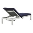 outdoor deck seating Modway Furniture Daybeds and Lounges Silver Navy