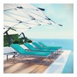 cushions outdoor patio Modway Furniture Daybeds and Lounges Silver Turquoise