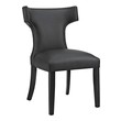 table chairs and bench set Modway Furniture Dining Chairs Black