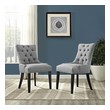 fabric chairs for dining table Modway Furniture Dining Chairs Light Gray
