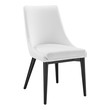 white table black chairs Modway Furniture Dining Chairs White