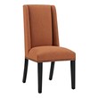 dining chair with wooden legs Modway Furniture Dining Chairs Orange