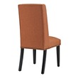 dining chair with wooden legs Modway Furniture Dining Chairs Orange