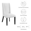 farmhouse dining table set Modway Furniture Dining Chairs White