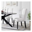 farmhouse dining table set Modway Furniture Dining Chairs White