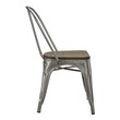walnut side chair Modway Furniture Dining Chairs GunMetal