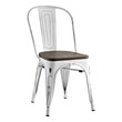 small upholstered dining chair Modway Furniture Dining Chairs White