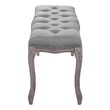 bench style ottoman Modway Furniture Benches and Stools Light Gray