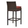 stools for kitchen island set of 2 Modway Furniture Bar and Dining Brown Currant