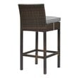 counter swivel bar stools with backs Modway Furniture Bar and Dining Brown Gray