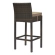gold bar stools counter height Modway Furniture Bar and Dining Brown Mocha