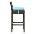 grey and wood bar stools Modway Furniture Bar and Dining Brown Turquoise