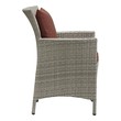 black folding dining chairs Modway Furniture Bar and Dining Light Gray Currant