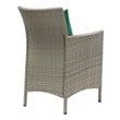 table with chairs inside Modway Furniture Bar and Dining Light Gray Green